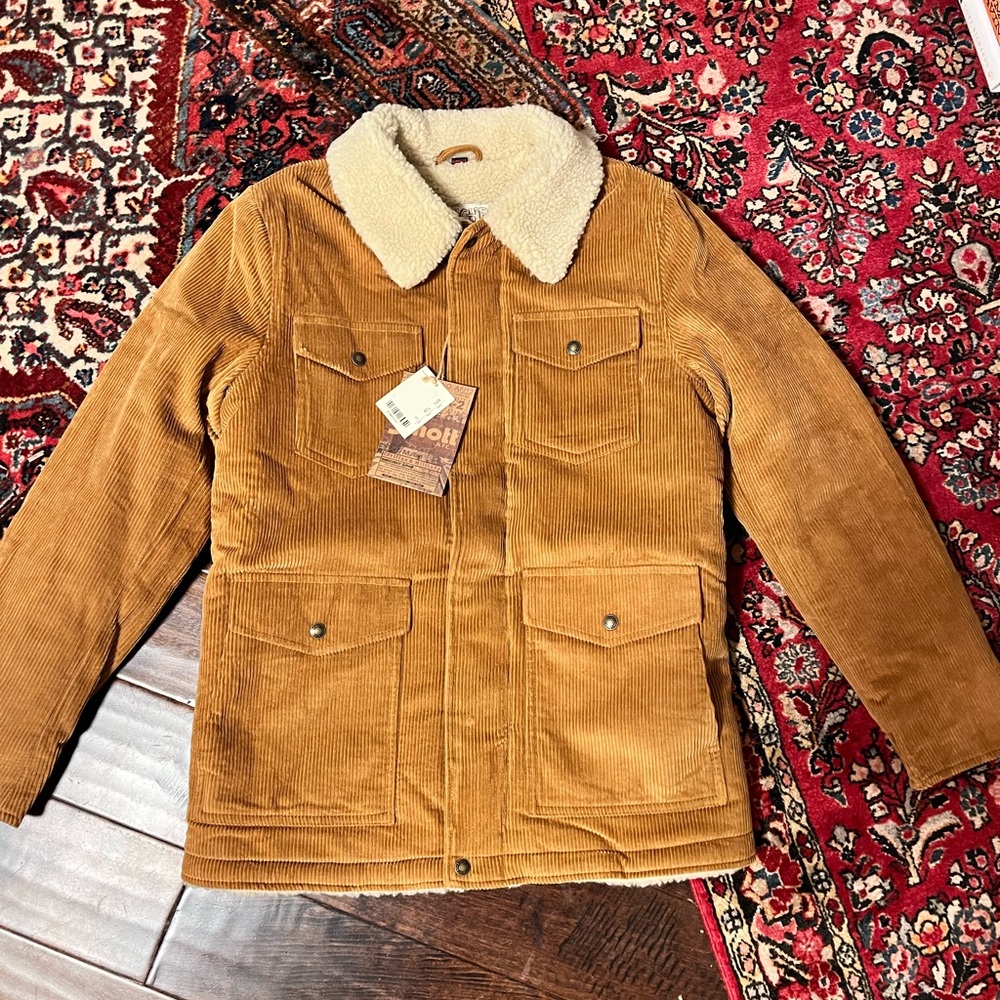 Men’s Schott Corduroy Sherpa lined Rancher jacket - new with tags! Small -